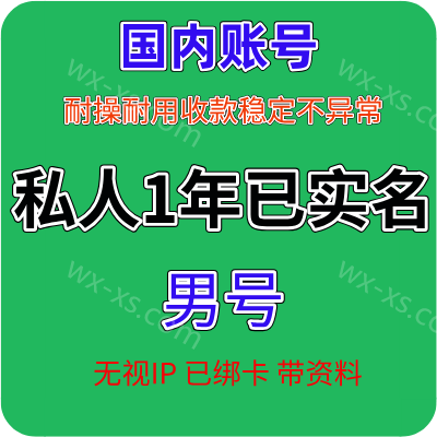 微信账号1年私人微信老号 男 已实名绑卡 带圈带账单可收付款转账发红包